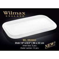 Wilmax Блюдо прямокутне з-полями 36х22см WL-992662