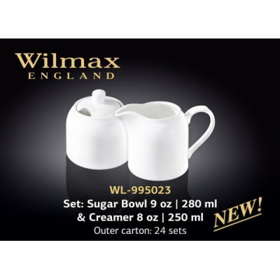 Wilmax Набір(цукорниця 280мл,молочник 250мл)-2пр Color WL-995023