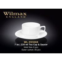 Wilmax Чашка чайна&блюдце 220мл WL-993008