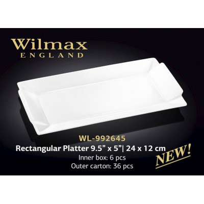 Wilmax.Блюдо прямокутне 24х12см WL-992645
