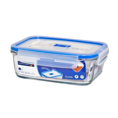Харчовий контейнер скляний прямокутний з кришкою 1970 мл. Keepn Box Lagoon. Luminarc - P5516