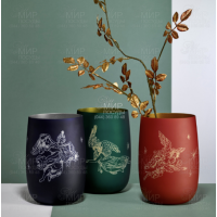 Ваза синя 205мм. Christmas  Bohemia - b82510-K0811