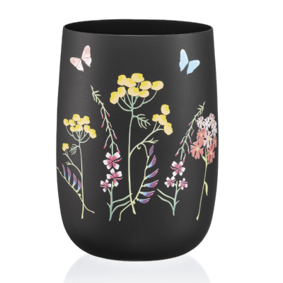 Ваза для квітів 18см. Herbal Black Bohemia - b82510-OB457