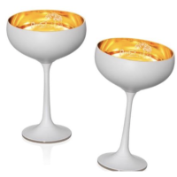 Келих/креманка набір 2Х180мл. Mucha White Bohemia - b40919-K0816