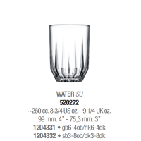 Склянки для води набір 6 шт. 250 мл. Echo Pasabahce - 520272