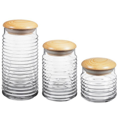 Банка з кришкою дерево натур. 0.63 л.  Babilon Pasabahce - 43163