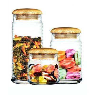 Банка з кришкою дерево натур. 0.63 л.  Babilon Pasabahce - 43163