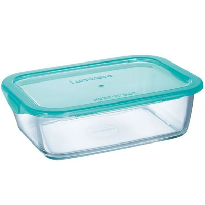 Харчовий контейнер скляний прямокутний з кришкою 380 мл. Lagoon Keepn Box Luminarc P5519