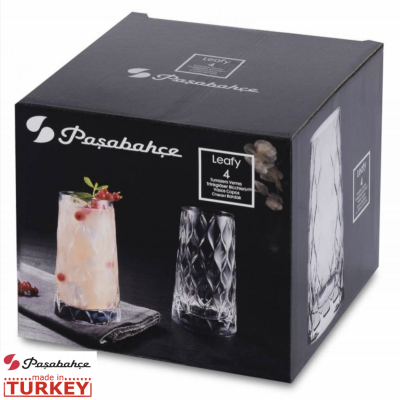 Склянки для коктейлю набір 4 штуки 450 мл. Leafy Pasabahce - 420955