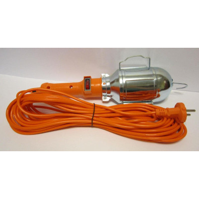 Переносная лампа 60Вт оранжевая10м. - 03575
