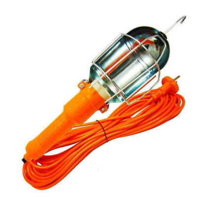 Переносная лампа 60Вт оранжевая10м. - 03575