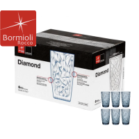 Склянки набір 6 штук 390мл. Diamond BORMIOLI - 302259M02321990