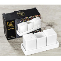 Набір сіль-перець-зубочистки 4ін. Wilmax Color - WL-996118/1C