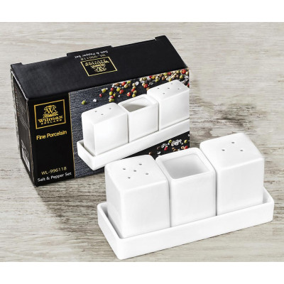 Набір сіль-перець-зубочистки 4ін. Wilmax Color - WL-996118/1C