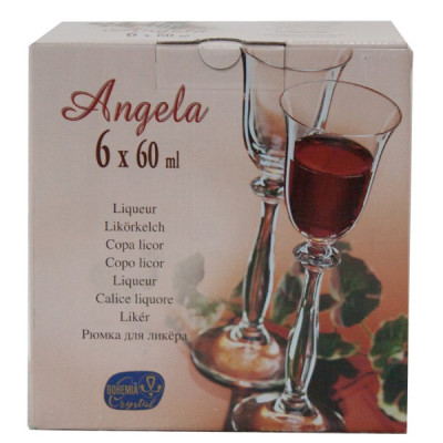Чарки набір 6 штук 60мл. Angela Bohemia - 40600/060
