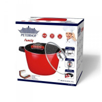 Каструля 6,2 л. з кришкою 24 см. PETERHOF - PH 15814-24