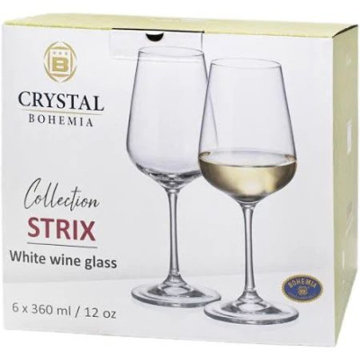 Келихи для вина набір 6 шт. 360 мл. Strix Bohemia - b1SF73/360