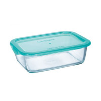 Харчовий контейнер скляний прямокутний з кришкою 1220 мл. Lagoon Keepn Box Luminarc P5517
