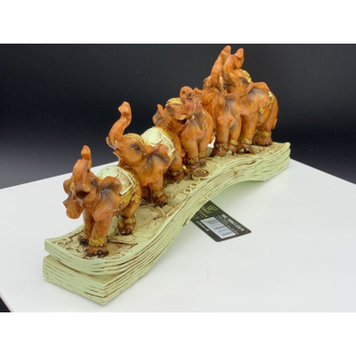 Сувенір Статуетка 5 слонів 24см. -  RS126