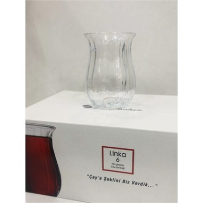 Набір 6 блюдець + набір 6 склянок 145 мл. Linka+Aida Pasabahce 42741/54281