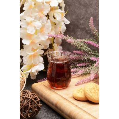 Набір 6 блюдець + набір 6 склянок 145 мл. Linka+Aida Pasabahce 42741/54281