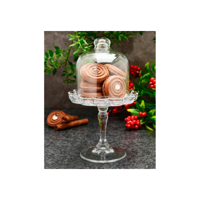 Блюдо на ніжці з кришкою 19 см Mini Patisserie Pasabahce – 96457