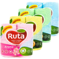 Папір туалетний спайка 4 рулони RUTA - Ruta4