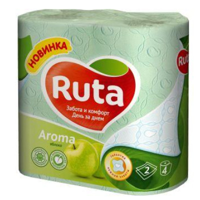 Папір туалетний спайка 4 рулони RUTA - Ruta4