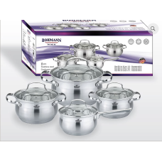 BOHMANN Набор кастрюль 8 предметов - BH 1461-08