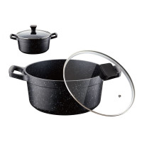 Каструля 6.7л. з кришкою 28см. PETERHOF SPINELI-GRANITE - PH15872-28