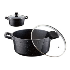 Каструля 6.7л. з кришкою 28см. PETERHOF SPINELI-GRANITE - PH15872-28