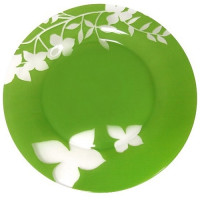 Lum.Maissa Green.Тарілка обідня кругла 25см J3165