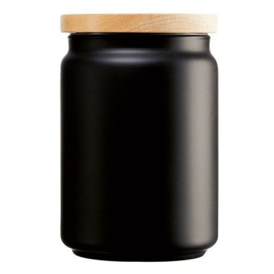 Luminarc Box Mania Bois Script Black.Банка с крышкой 1л J6790