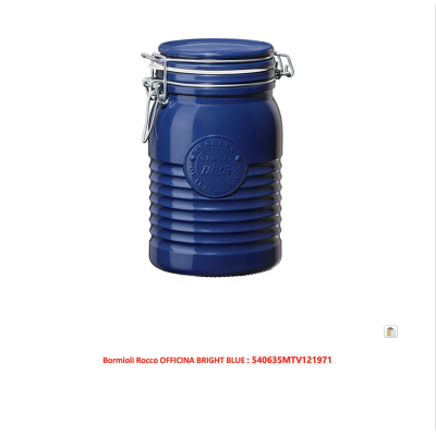 Банка для зберігання 1000 мл.  OFFICINA BRIGHT BLUE BormioliRocco - 540635MTV121971