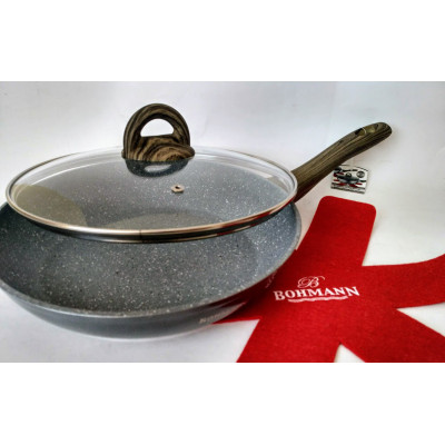 BOHMANN Сковородка с крышкой 28cm. -  BH 1006-28 MRB