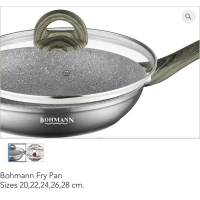 BOHMANN Сковородка с крышкой 28cm. -  BH 1006-28 MRB