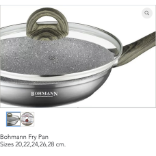 BOHMANN Сковородка с крышкой 28cm. -  BH 1006-28 MRB