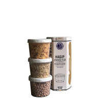 Narodnyiproduct Набор емкостей для жидких продуктов 3х200мл, - 88б