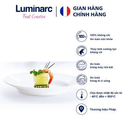 Тарілка глибока 22 см. Everyday Luminarc - G0563 V5007 N2056