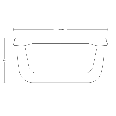 Контейнер харчовий з кришкою 420 мл Snowbox Pasabahce – 53733-1