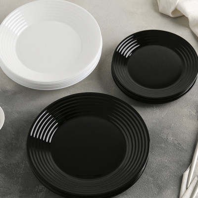 Столовий сервіз 18 предметів* Luminarc Harena Black&White  -  N1518