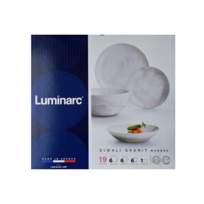 Luminarc Diwali Marble Granit Сервиз столовый 19 пр. - Q0217