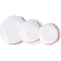 Arcopal Domitille Rouge  Столовый сервиз 18 пр. * P3363