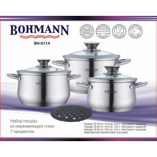 BOHMANN Набор посуды 7 предметов BH 0114
