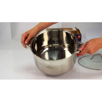 BOHMANN Кастрюля с крышкой 10,2л. 28 cm. BH 1428