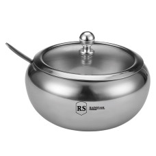 BOHMANN Rainstahl Сахарница 460мл. с ложкой и крышкой - RS 8420-46