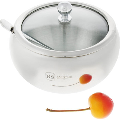 BOHMANN Rainstahl Сахарница 460мл. с ложкой и крышкой - RS 8420-46