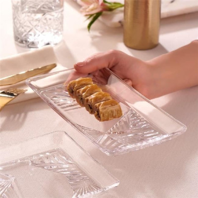 Блюдо кришталеве набір 2 штуки Madlen Crystallin Pasabahce - 68153