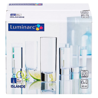 LUMINARC ИСЛАНД Стопка 60 мл.Набор 6 шт. J2891