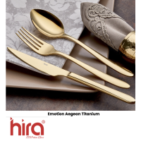 HIRA EGE GOLD  Вилка столовая 3mm 18/10 - EG002